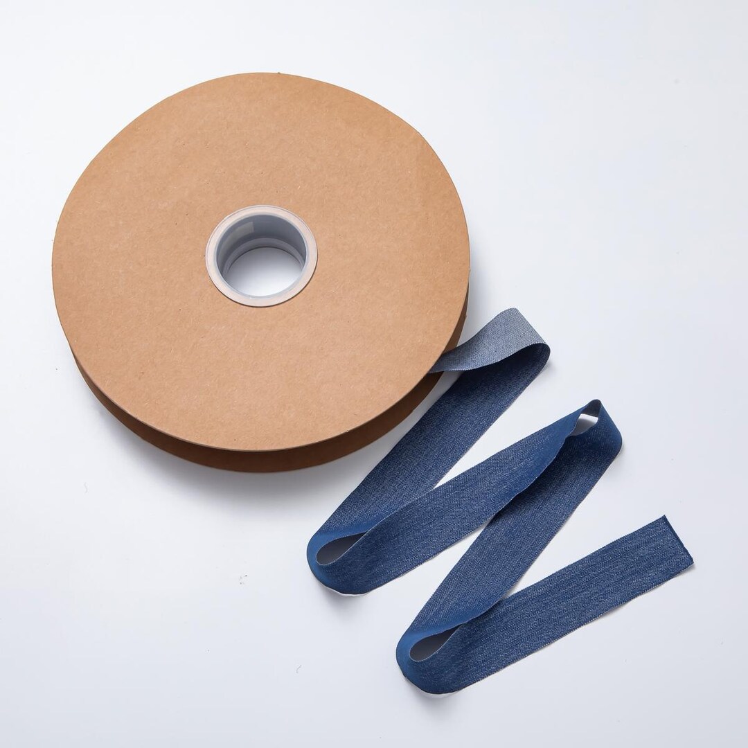 1 Yard Blue Denim Jean Fabric Long Ribbon Pieces 25mm Jeans Cotton for ...