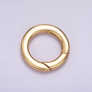 Argola porta-berloques com fecho de pressão em ouro 18k para kit de bijuterias DIY | z492 - z497 imagem 6