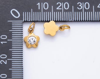 ★daisy★✾14kgf Authentic Pandora Sterling/14K/Diamond DIAMOND DAISY Charm