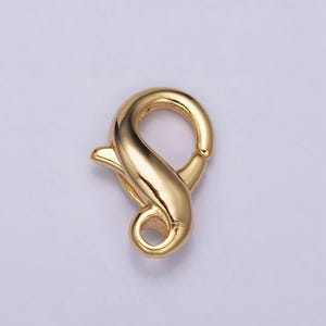 Gold filled infinity clasp tiny trigger clasp – unique design lobster claw for jewelry making supplies z395