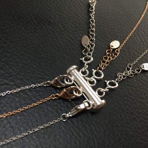 18k gold fill schichte Halskette Detangler, Multi Strang Halskette Detangler Verschluss, Schichtung Halskette Spacer, Schicht Halsketten/stapelarmband