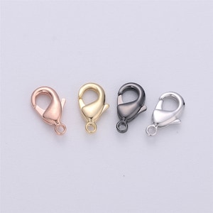 5pc Wholesale Lobster Clasp Gold Lobster Claw  for Jewelry Making, Size Option 9.1mmX5.2mm, SUPP-116