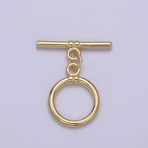 1 pc gold filled toggle clasp | 25.0mm x 23.6mm,  28mm x 24.1mm | simple modern gold toggle clasp, for necklace, bracelet | l-669 l-671
