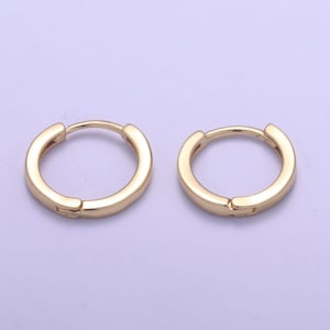1 pair dainty gold huggie hoop earrings gold lever back earring minimalist dainty hoop earrings thin huggie hoop jewelry