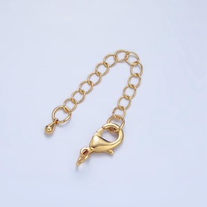 Gold filled lobster clasp with chain extender | l-310 l-311