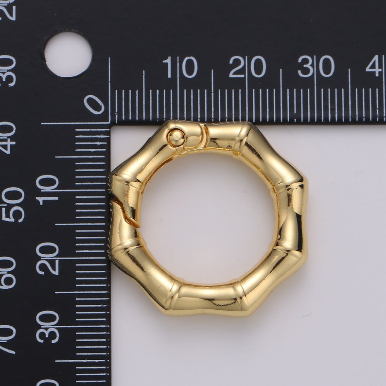 Gold Spring Gate Ringpush Gate Ring Octagon Ring Charm - Etsy