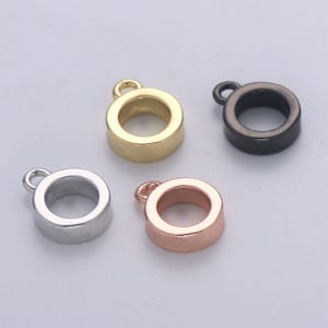 Gold  7mmx2.5mm (14 gauge) jump ring, small loop 2.8mmx0.8mm (20 gauge) gold connector jump rings jewelry making supplies, supp-1175, l-297