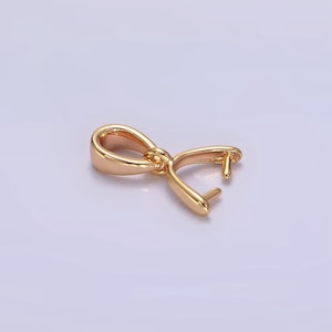 16k gold filled bail loop for pendant jewelry kit supplies for diy jewelry making | n1779