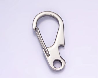 Roestvrijstalen 30 mm gebogen karabijnhaak minimalistische karabijnhaak sieradenaccessoires | z556