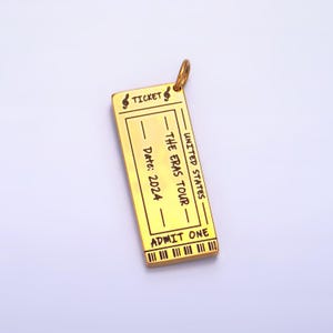 Doppelseitige Konzertkarten Charme Edelstahl Musik zeigen Eintrittskarten für Armband Halskette Mix Charme Versorgung p1274