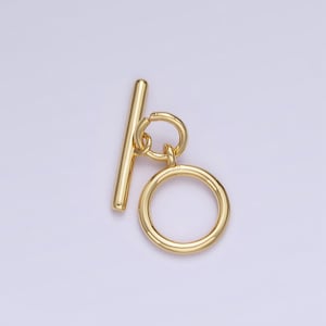 14K Gold Filled 10.5mm Double Loop OT Toggle Clasps Minimalist Closure Findings | Z-719