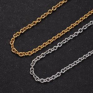 24k gold filled 5,2 mm Statement Kabelrolo unvollendet gold, silberfarbene Kette Meterware rolle-964, rolle-965