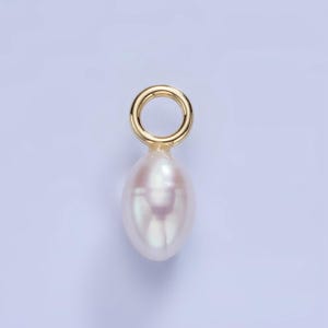 大きな穴 14k ゴールドフィルド 20 mm 淡水真珠 オーバル ティアドロップ ウェディング ミニマリスト ジュエリー ネックレス イヤリング コンポーネント | p1744