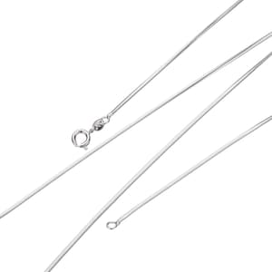 1 Stück 17,7 '' Weißgold Schlange Halskette Kette, Layer Cocoon Kette zierliche Halskette, Anhänger Charme Halskette, Dia. 1.2mm, wa 229