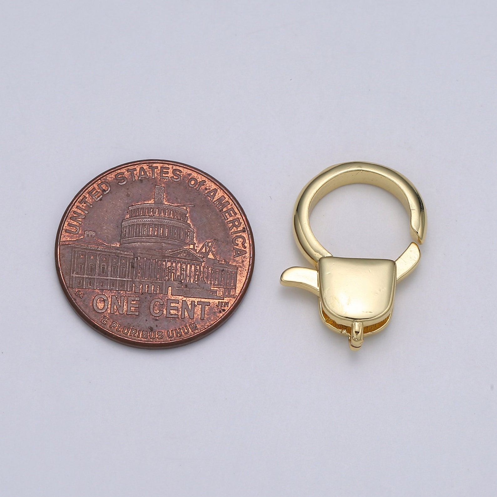 1pc Wholesale Lobster Clasp 24k Gold Circle Head Lobster Claw Etsy