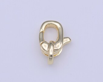 Mini Gold Unique 11mm x 7.5mm Lobster Claw Clasps Jewelry Making Closure Supply | K272