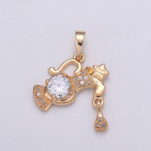 Dainty aquarius -zodiac horoscope sign constellation charm - celestial astrology medallion pendant for necklace