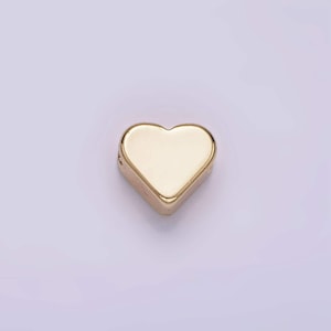 14k gold gefüllt 6 mm mini Minimalist Herz Perle | b874
