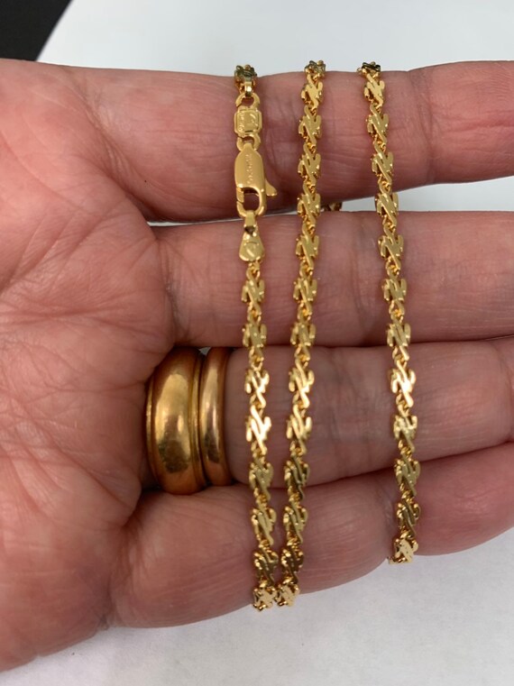 1pc Ready to Use 24K Gold Unique Necklace Chain, Layering