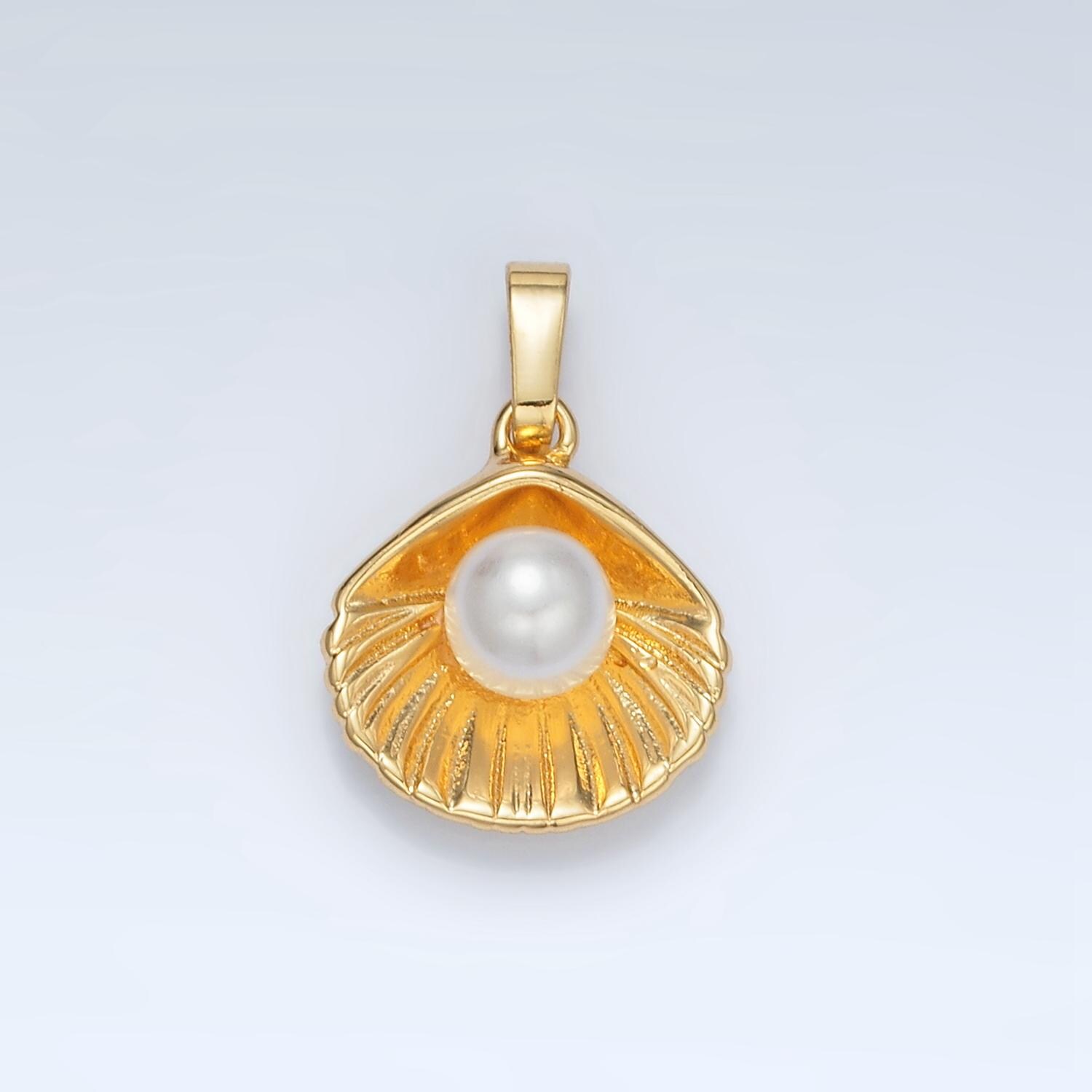 Clam Shell Pearl Necklace Shop Sydney Evan 14k Gold Diamond Pearl