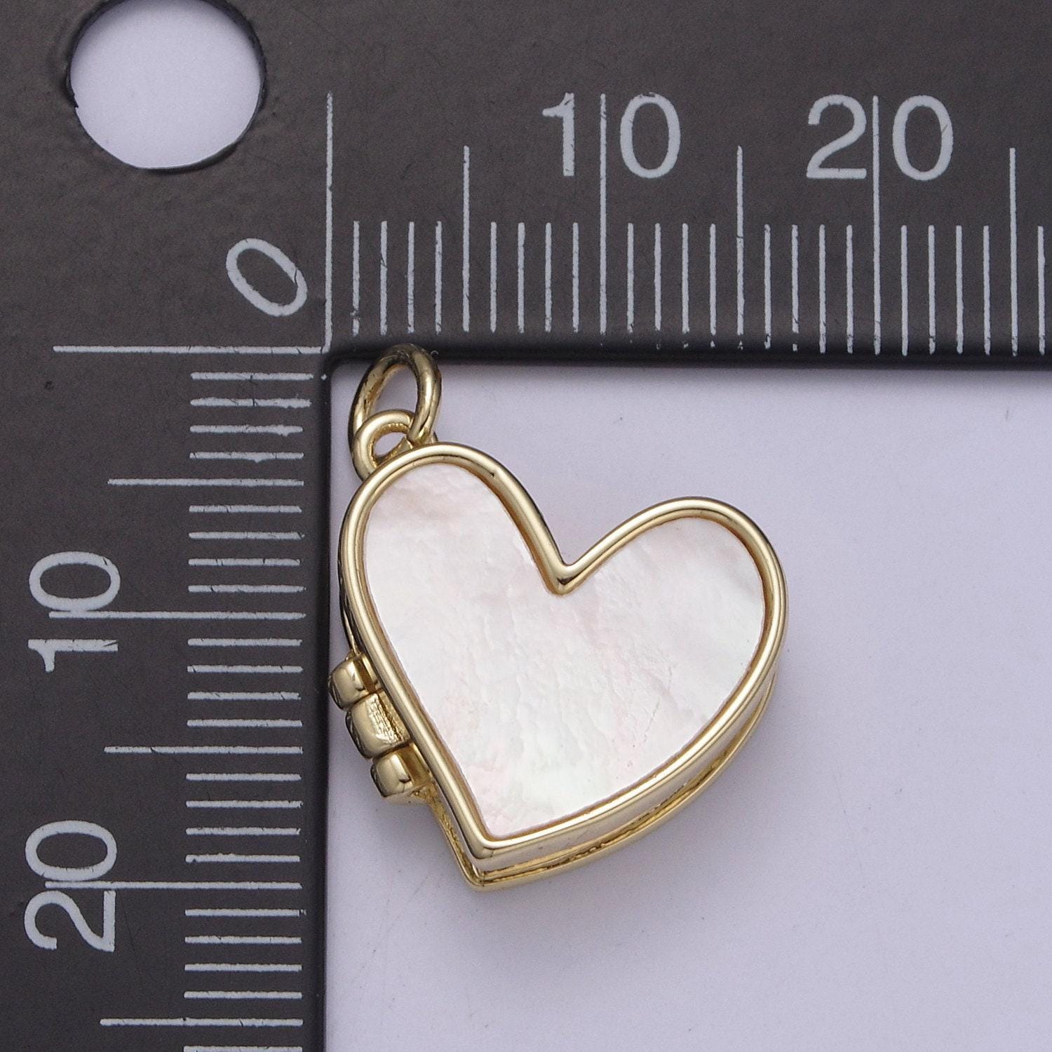 Pear Locket Dainty Pearl Locket Charm Necklace 14k Gold Filled Heart Locket for ...