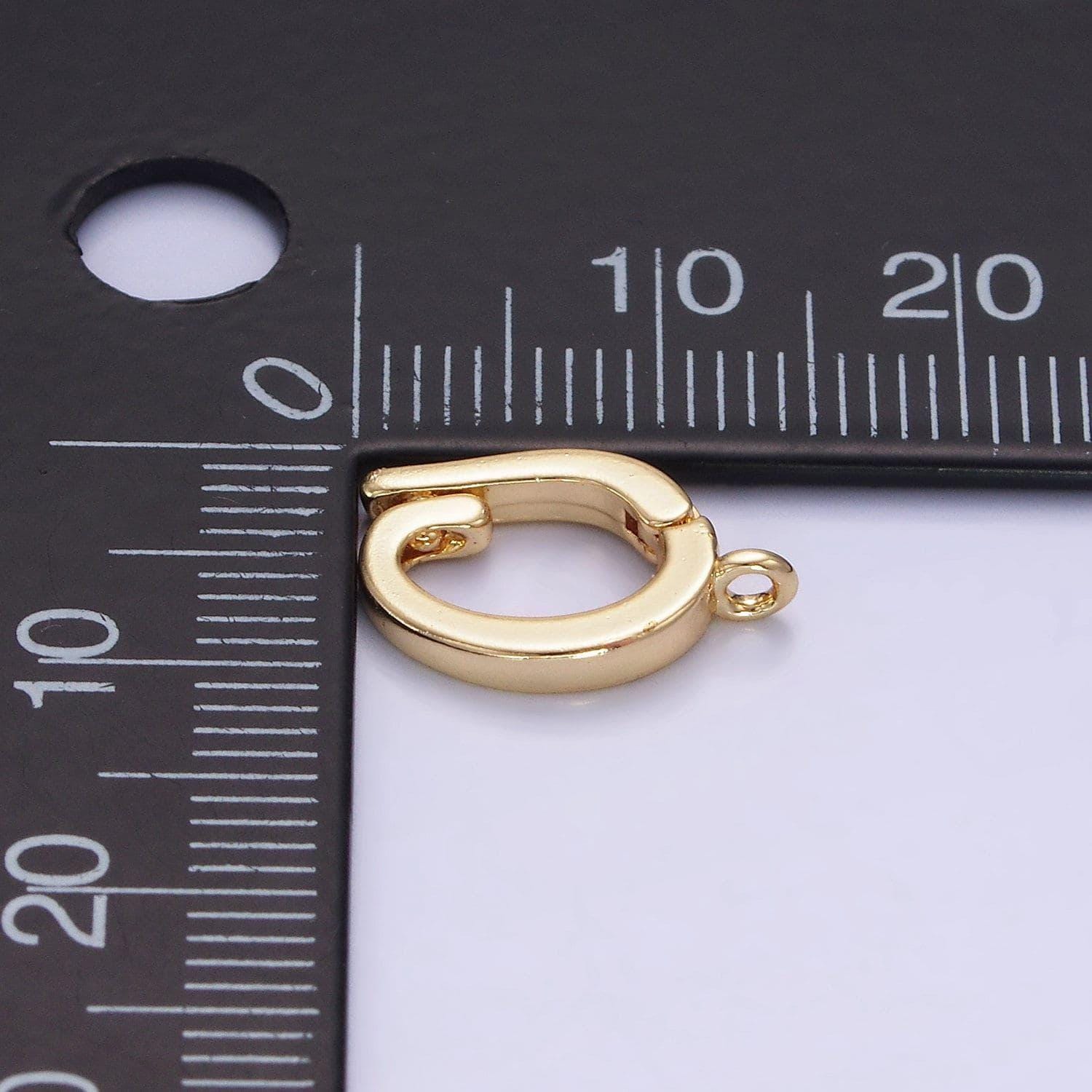 Oval Removable Bail, Gold Charm Enhancer Clasp, Pendant Bail Clasp ...