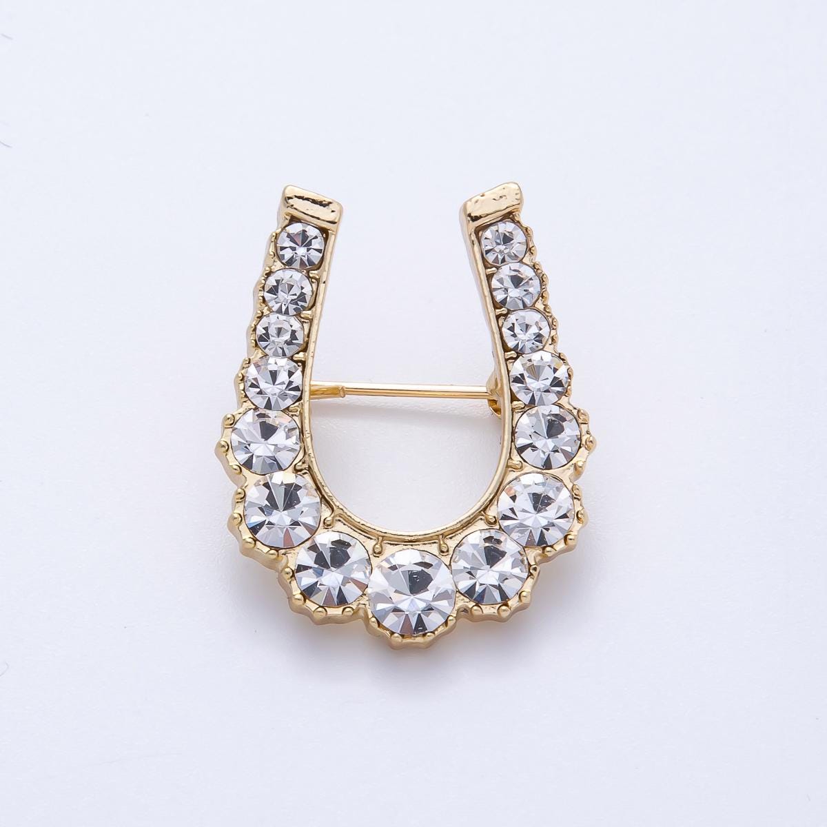 Orecchini Lucky Horseshoe in argento sterling 925 con pietra
