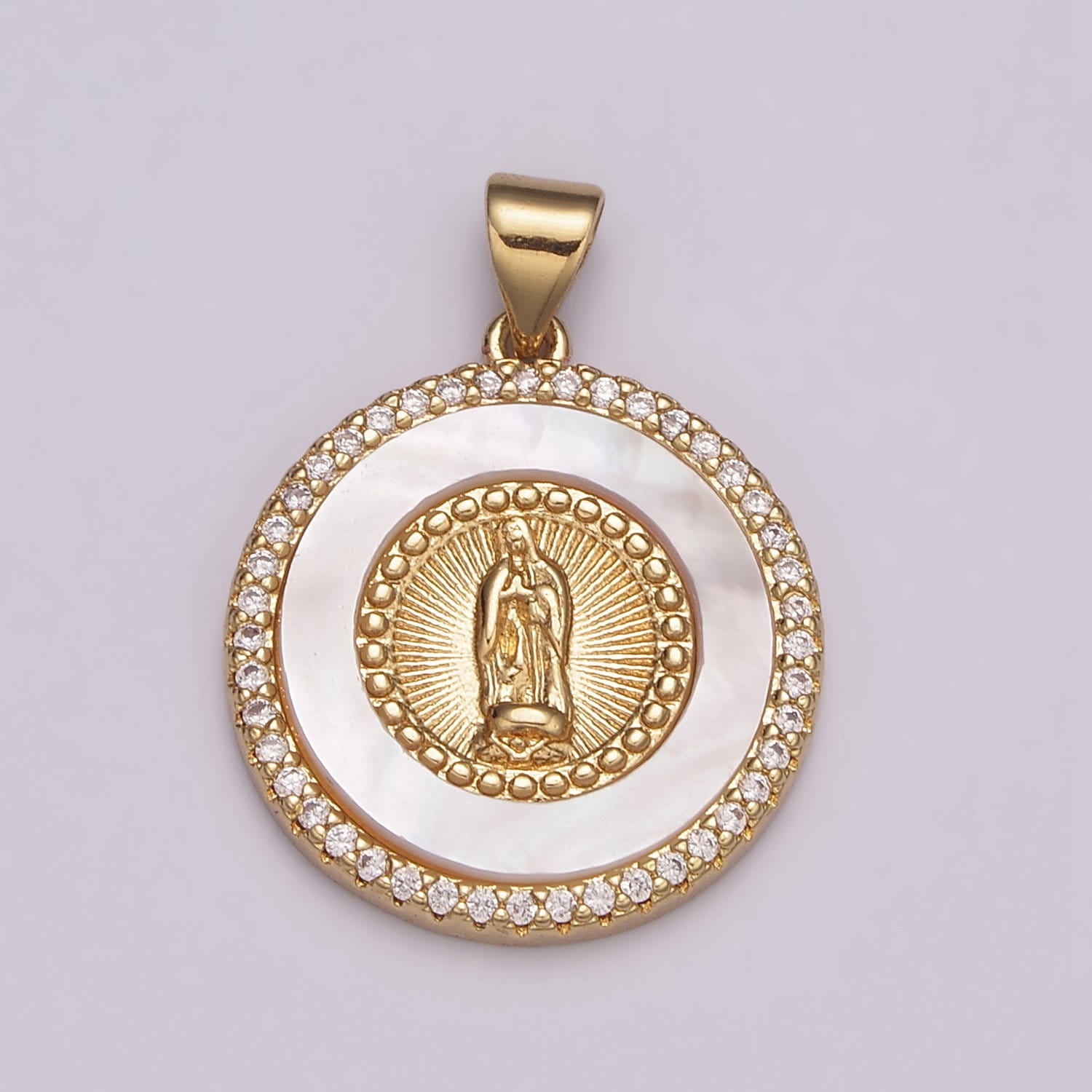 14K Gold Filled Virgin Mary Miraculous Lady Lady Guadalupe - Etsy