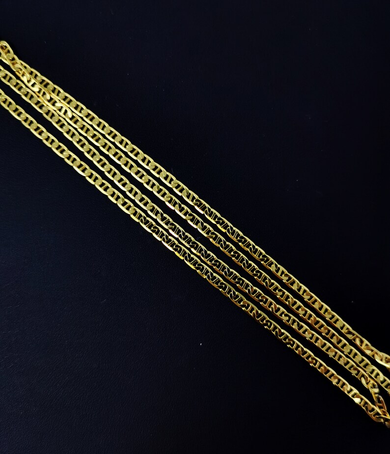 For Pendant Charm Necklace Making,399 1pc 23.5/'/' Ready to Use 24K Gold Filled Anchor Necklace Chain Layering Anchor Chain Dainty Necklace