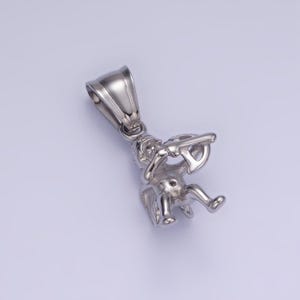Stainless steel cupid angel pendant charm for necklace bracelet diy jewelry making supply p-1414