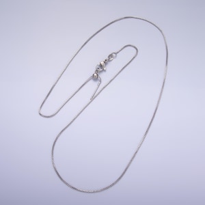 Silver 1mm Dainty Box Adjustable Slider 19.68 Inch Needle Threader Chain Necklace | WA-2733