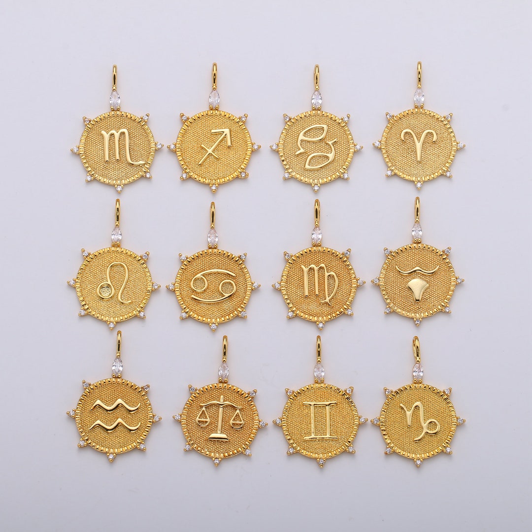 Gold Zodiac Charms, Astrology Charms, Zodiac Necklace Charms, 12 Zodiac  Charms for Jewelry Making Supply,zodiac-15 -  Norway