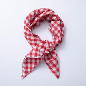 Bandana Schal Stirnband Gesichtsbedeckung Gingham Checker Western Cowboy inspiriert