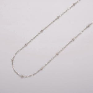 925 sterling silver unfinished satellite chain by yard fine chain 0.9mm wholesale sterling silver satellite chain for permanent jewelry