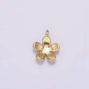 14k gold filled bloem natuur minimalistische mini add-on bedel | ag493