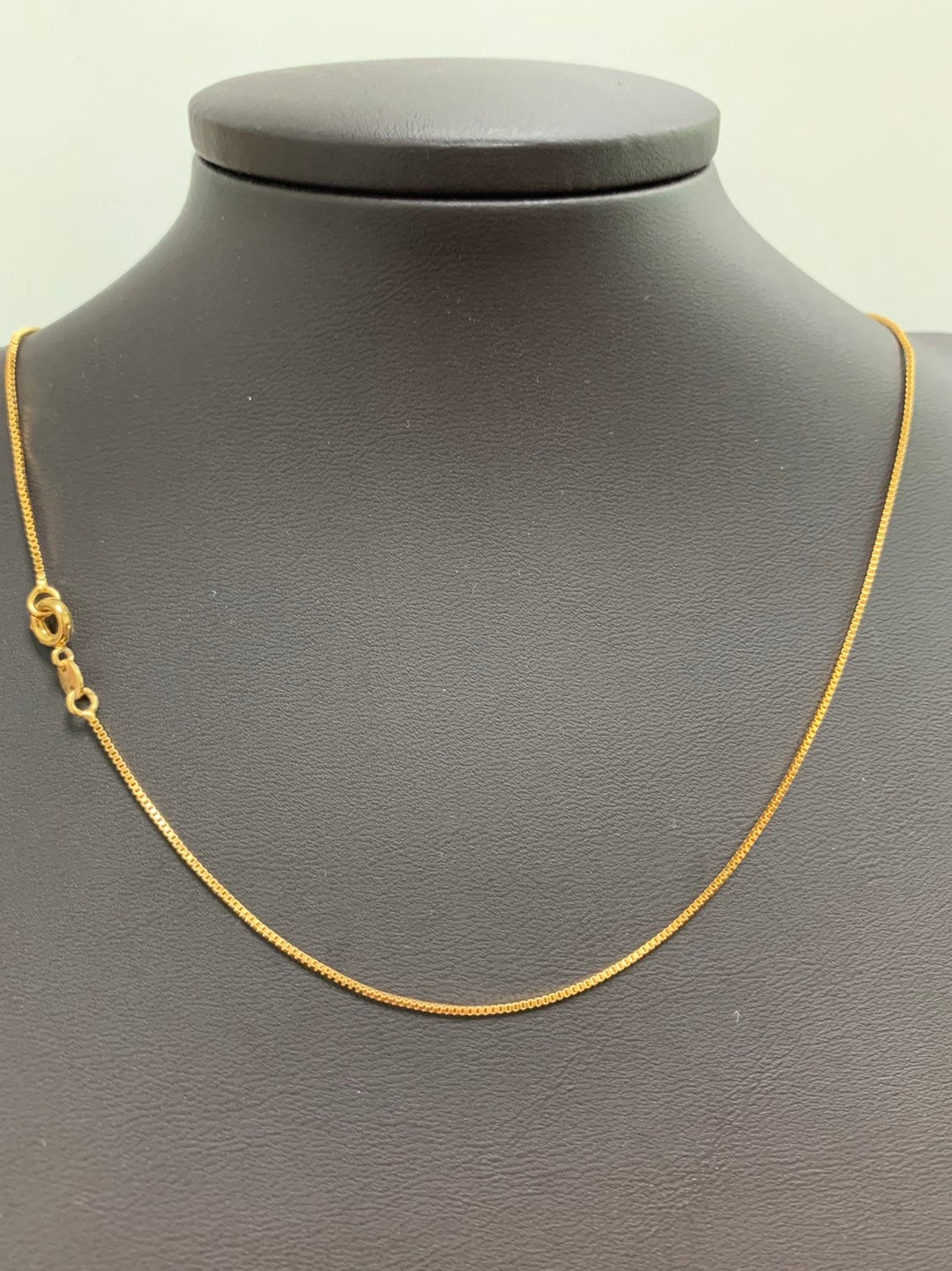 1pc 17.7'' Ready to Wear Gold Square Box Chain Necklace, Layering ...