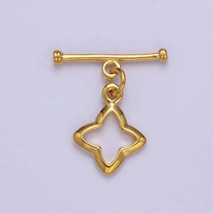 24k gold filled star toggle clasp, jewelry clasp ot clasp findings l-696