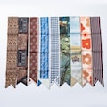 Asssorted colors Narrow scarf for scarf necklace making, hair, bag scarves accessories wa-1588