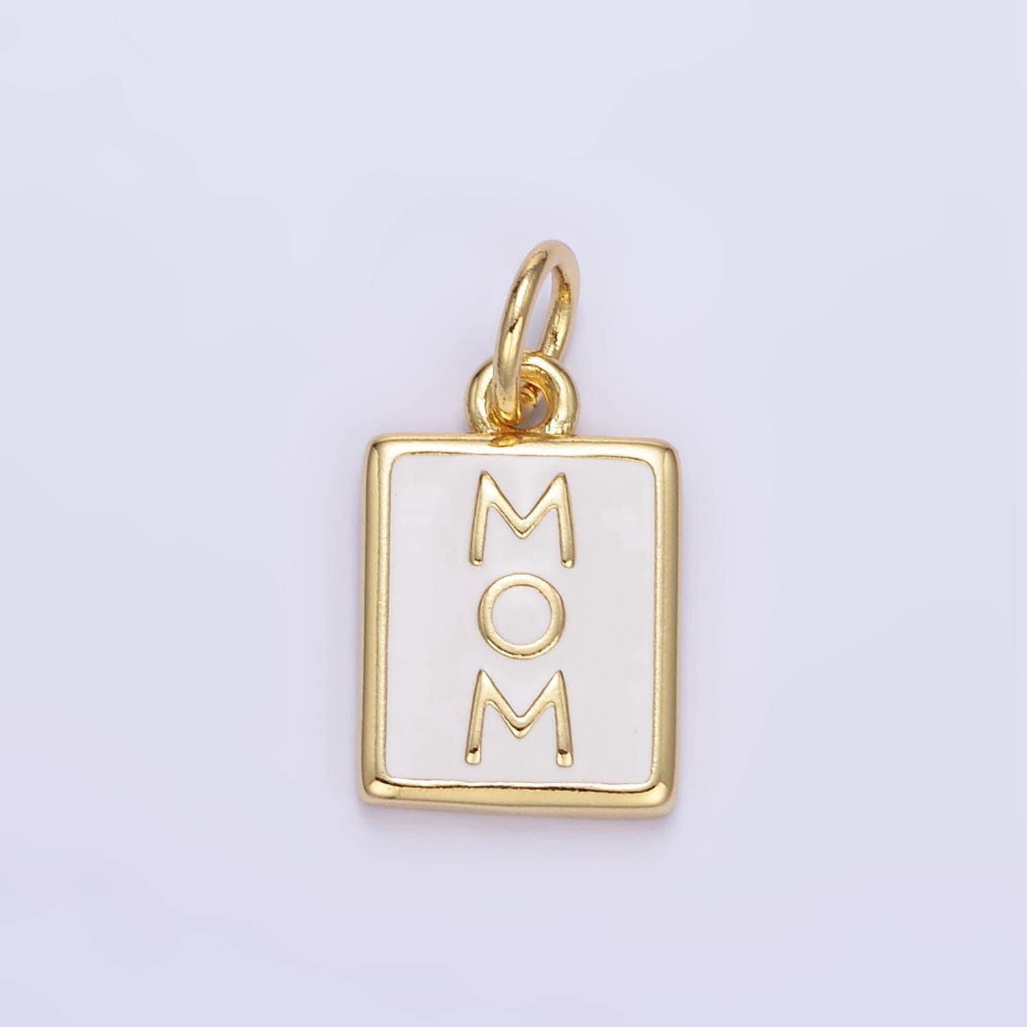 Ciondolo mamma riempito in oro 18k per bracciale collana ciondolo tag neomamma per fai da te forniture all'ingrosso di gioielli e356
