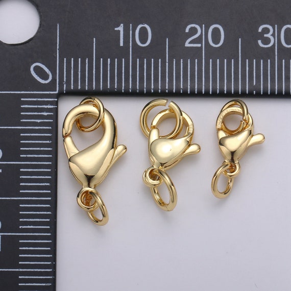 6 Styles 24k Gold Plated Lobster Claw Clasps Jewelry Clasps - Temu