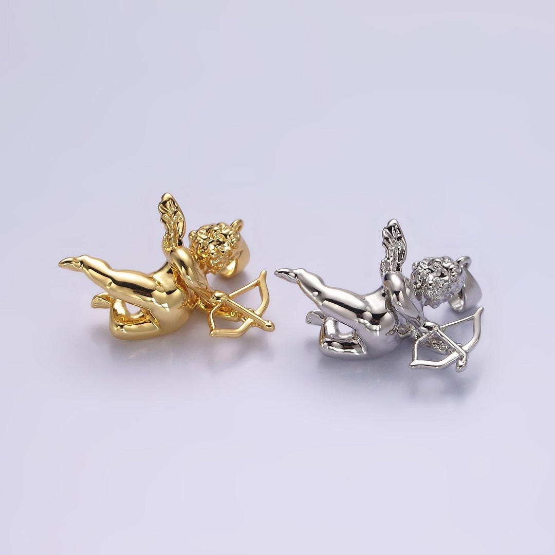 『Tiny Angele』 14k Gold Filled 23mm Cherub Baby Angel Mini Pendant in Gold