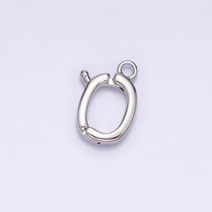 Charm Pendant bail with Pull Clasp Necklace Connector Silver Findings | Z-447
