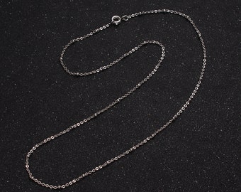 1mm Beaded Satellite Chain Silver Satellite Necklace Dainty Simple Everyday 16.5 Inch Layering Necklace for Minimalist Jewelry WA-1594