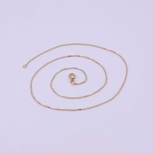 Rose gold snake chain rose gold plated cocoon finished chain, 20 inches layering necklace with lobster clasps | wa-614