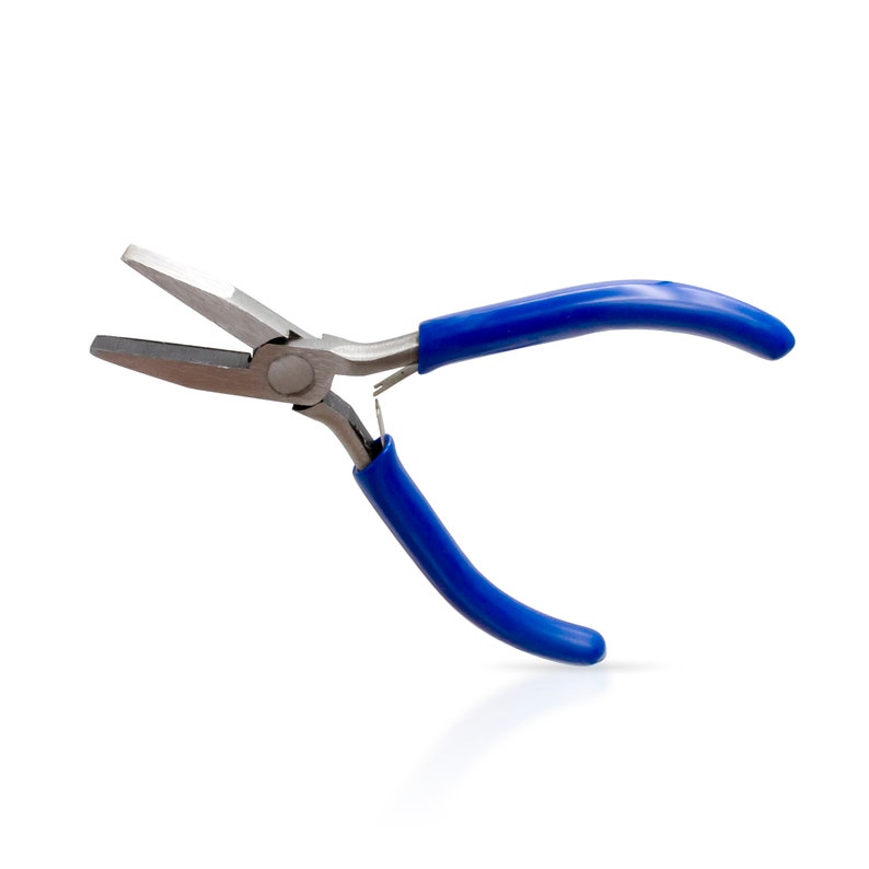 Basic Flat Nose Pliers, Jewelry Making Tools Blue Ergonomic Grip ...