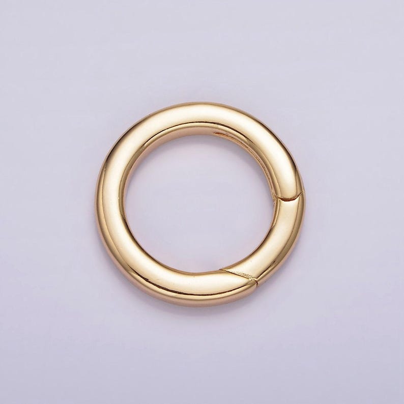 Argola porta-berloques com fecho de pressão em ouro 18k para kit de bijuterias DIY | z492 - z497 imagem 5