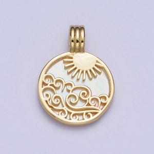 24k Gold Filled Element Collection: Gold Element Sun Ray Pendants, Fire ...