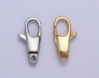 24K Gold Filled Oval Lobster Clasp Trigger Clasp – Lobster Claw for Jewelry Making Supplies | Z-192