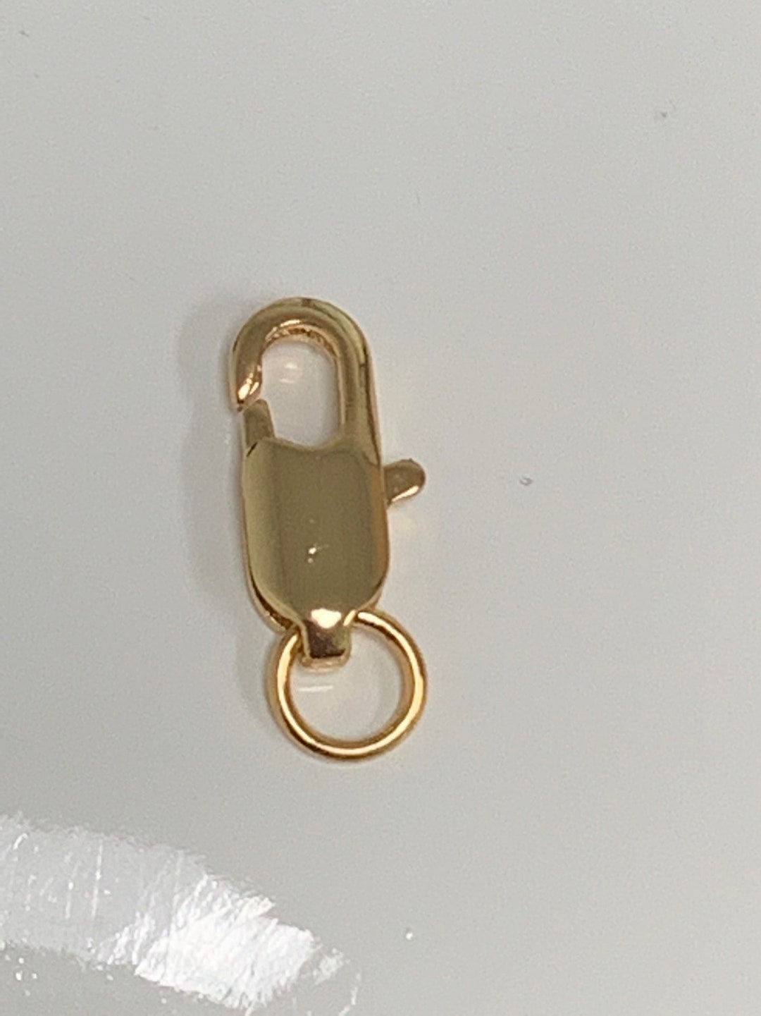 1pc Wholesale Lobster Clasp 24k Gold , Lobster Claw With Jump Ring for