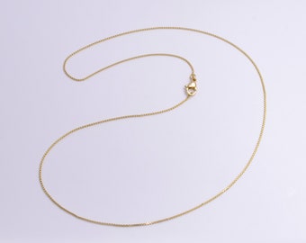 Dainty 0.8mm Cable 17.5 Inch Layering Chain Necklace w. Lobster Clasps | WA-1897